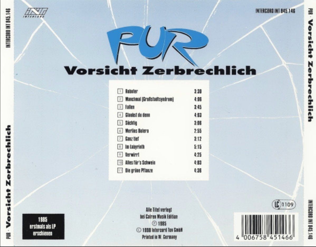 CDs: Pur - Vorsicht Zerbrechlich – Gebraucht aus Brunnen von Barfly5 1