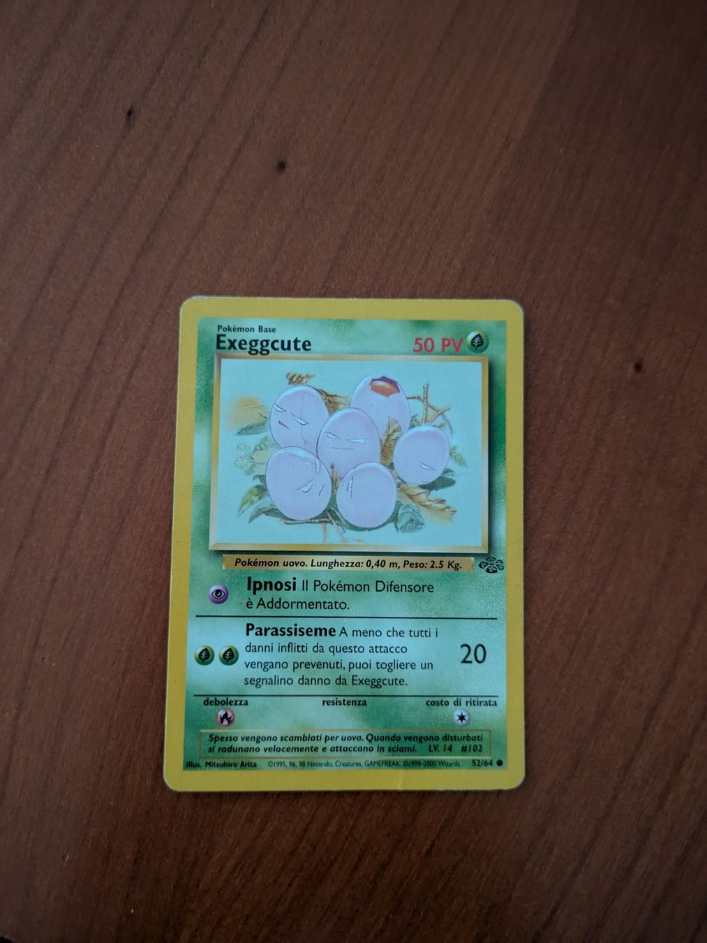Pokémon Carte collezionabili: EXEGGCUTE, JUNGLE, 52/64, 2000, ITA, GOOD – Usato da Losone venduto da AlpineLayer