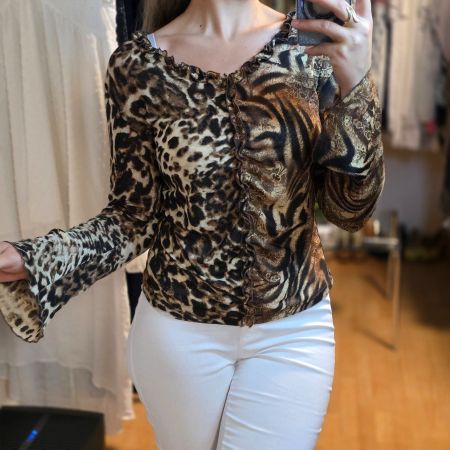 Energy Vintage Bluse Animal Print 38/40