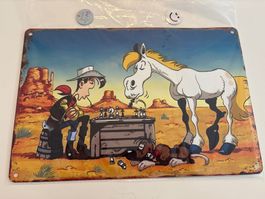 Metal Lucky Luke sign