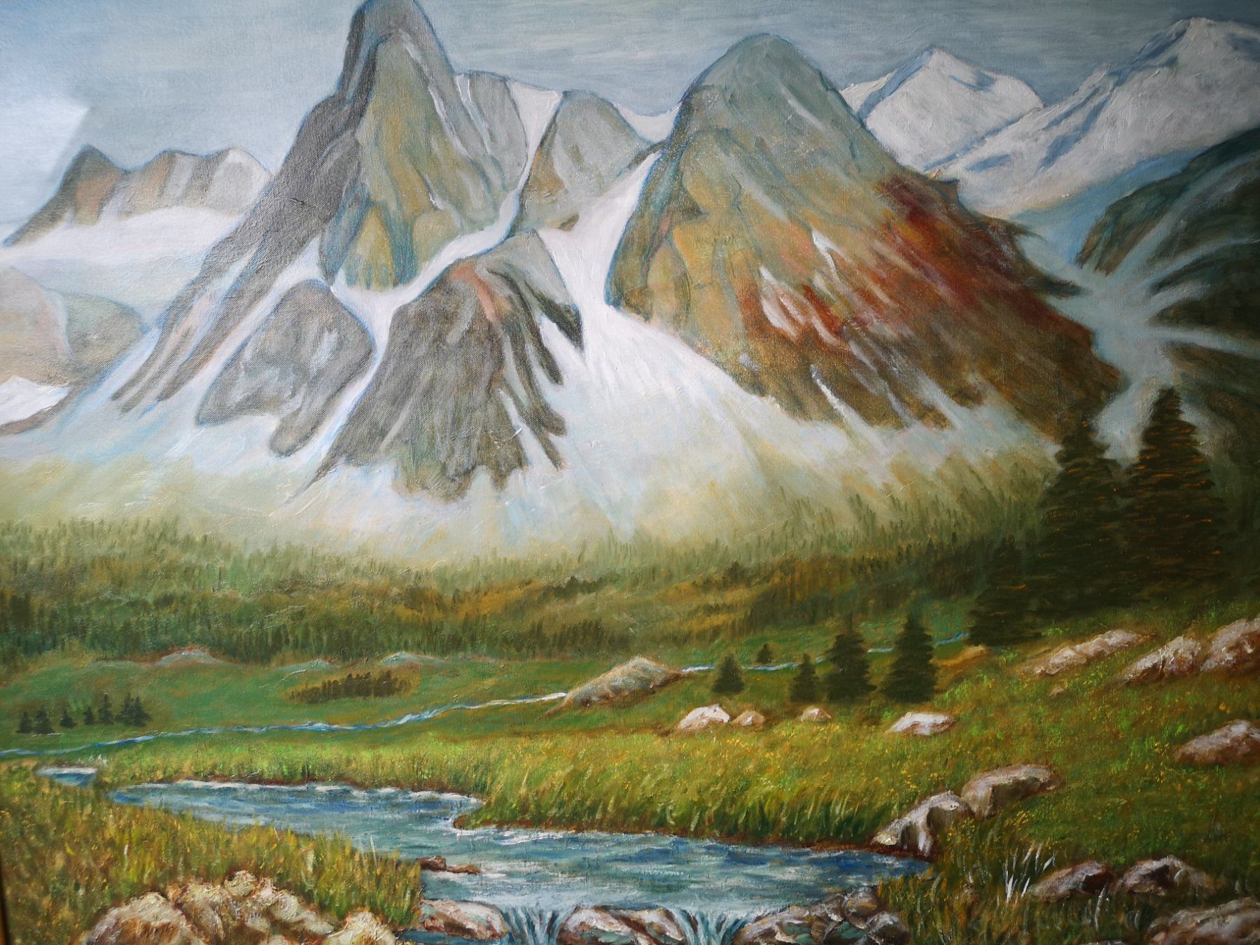 Dipinti: Leinwand Gemälde 110x90 cm, handgemalt – Usato da Oftringen venduto da WufffWuff 3