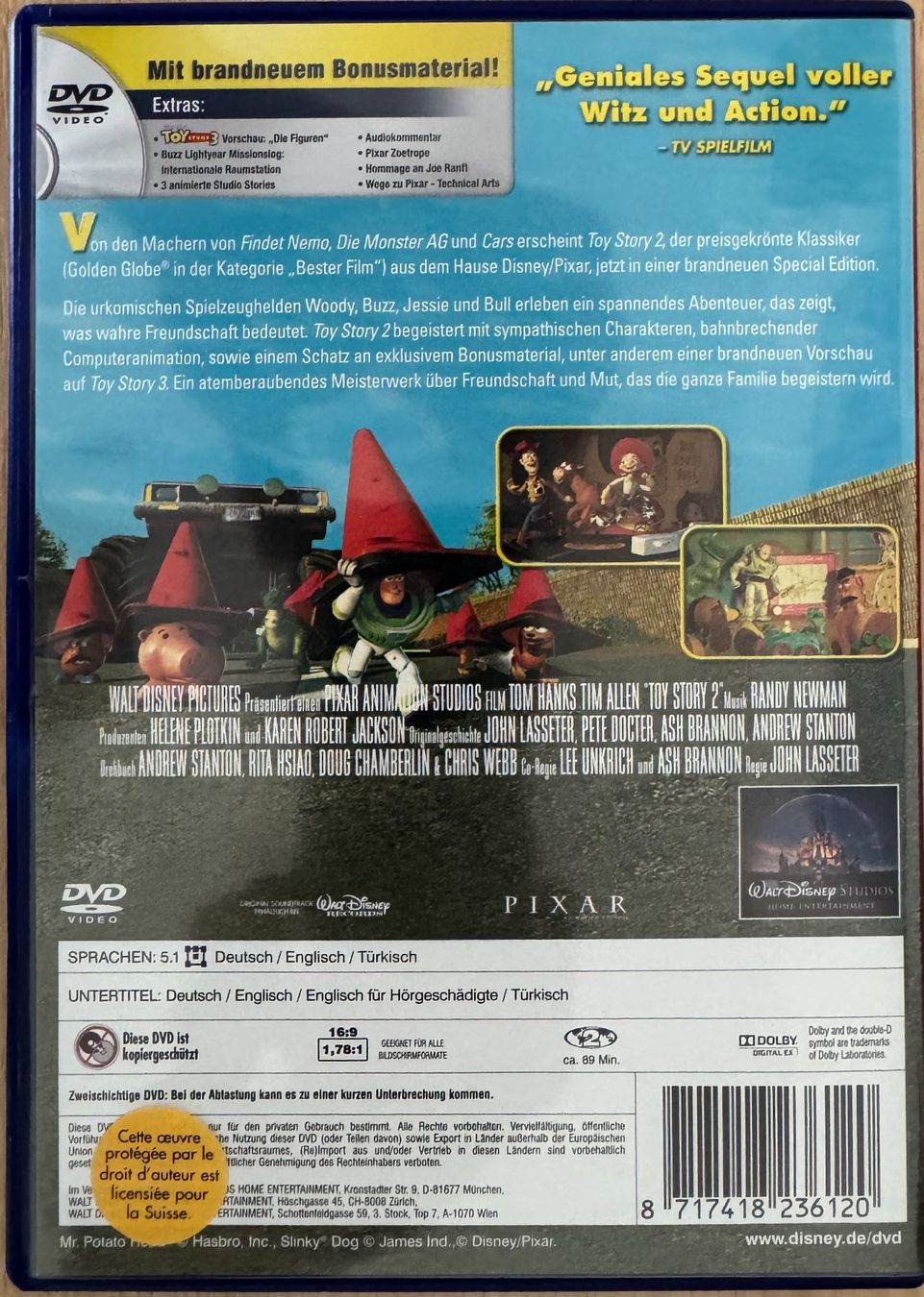 Tous les DVDs: Toy Story 2 – D'occasion à Zürich par recordman01 1