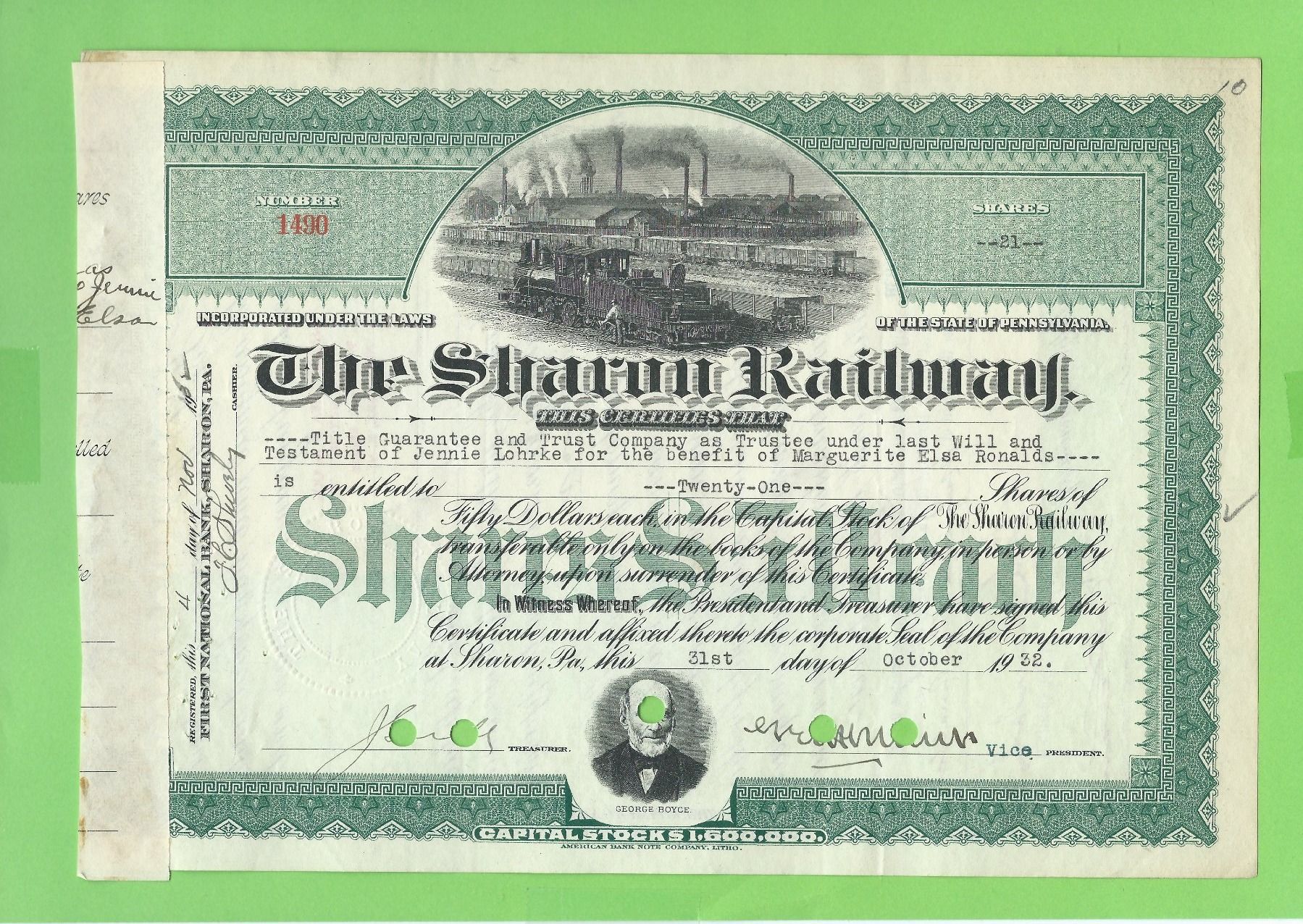 Alle Münzen: Sharon Railway, 1932 – Gebraucht aus Zürich von t24_de