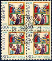 MEISTER JOHANNES HADLAUB PRO PATRIA 1988 AUSGABETAG - Y146