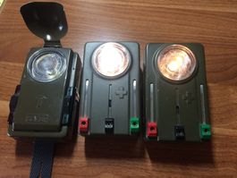 3 Militärtaschenlampen