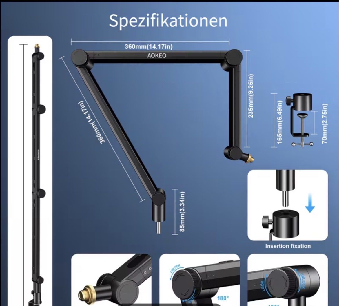 Sonstiges Zubehör: MIKROFONSTÄNDER tischhalterung – Gebraucht aus Zürich von aumana