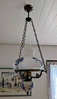 Lampe suspension vintage Monte-et-Baisse ancienne
