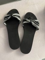 Havaianas Zehentrenner schwarz weiss