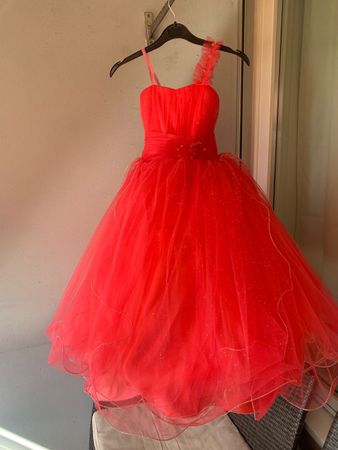 Rosa Prinzessinnenkleid, Alter 4-6 Jahre, festlich & schön!