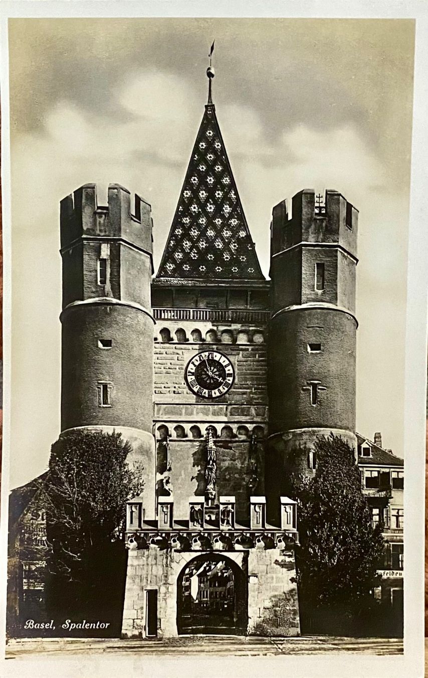 Cartoline postali: SPALENTOR  Basel - Stadtmauer – Usato da Root venduto da ENGLAND-TREASURES 1