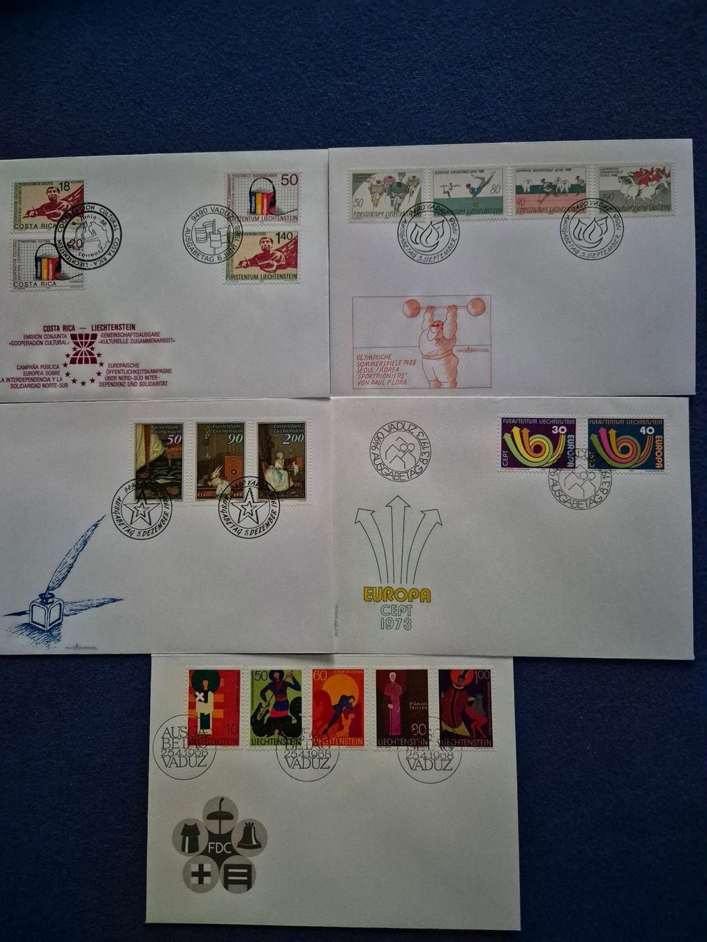 Tous les timbres: Ersttagsbriefe FL – D'occasion à Steinhausen par Scrashel