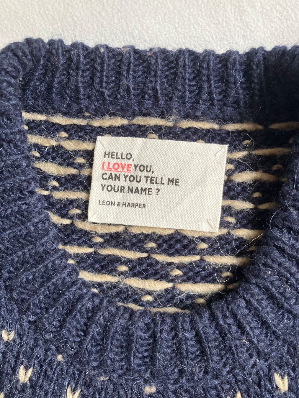 Maglioni & Felpe: Grobstrick Pullover blau gemustert – Usato da Lenzburg venduto da ann_8hmk 3