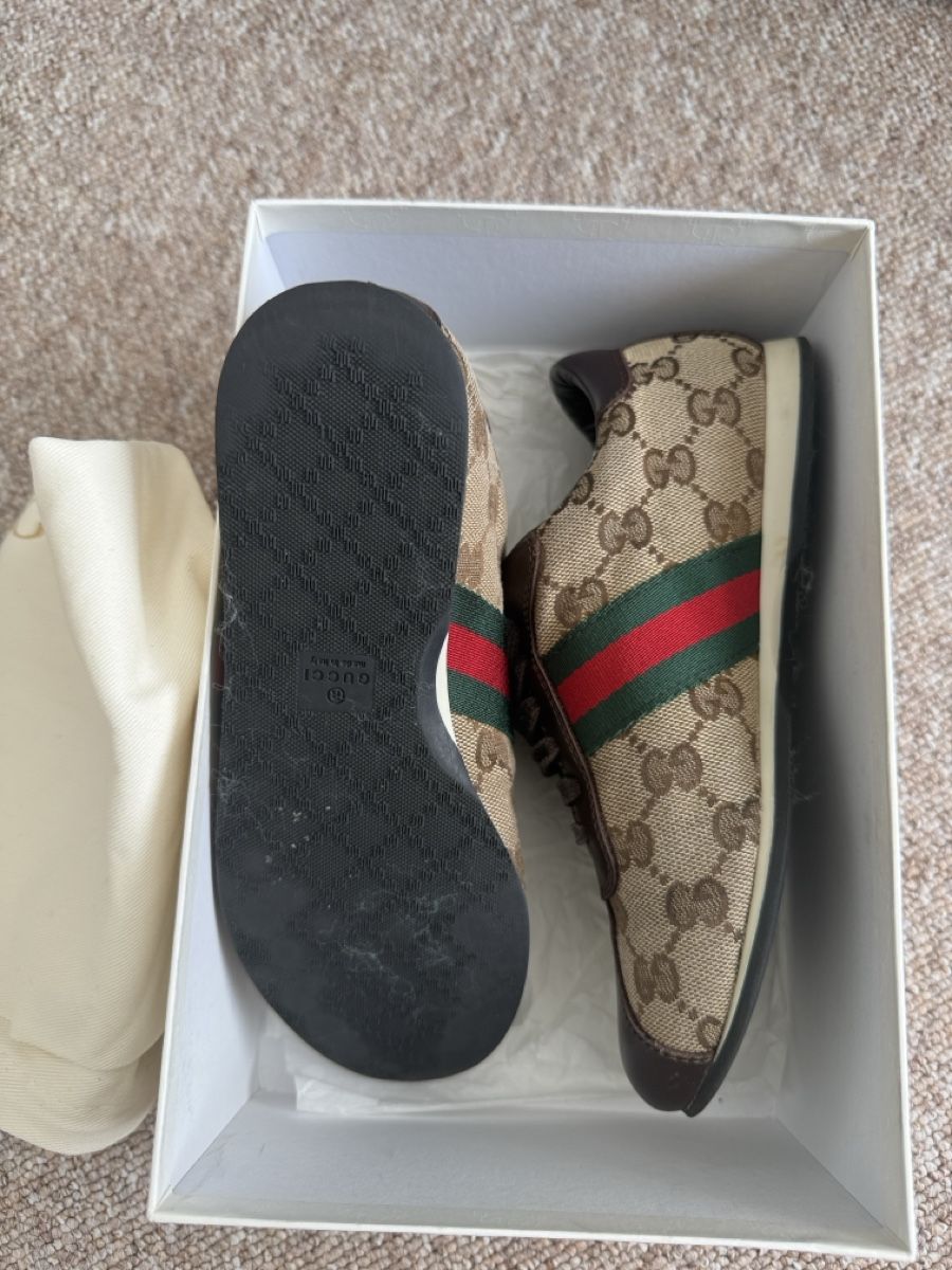 Gucci Scarpe per ragazzi: Gucci Kinder Beige/Brown GG Canvas – Usato da Wohlen AG venduto da rol_8r5l 1