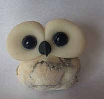 Eule Figur Naturstein Handgemacht wunder schön sie Foto
