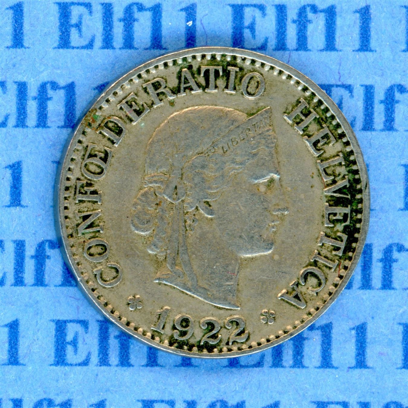 Tutti le monete: CHF___0.10 1922 ss 10 Rappen – Usato da Widnau venduto da Elf11