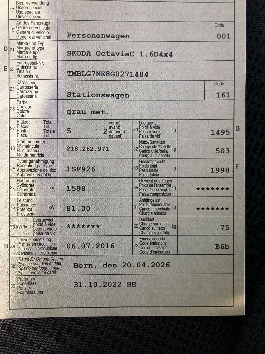 Skoda Automobili: Skoda Oct. 1,6TDI, 4x4, 140PS – Usato da Etzelkofen venduto da madafaka_06 7