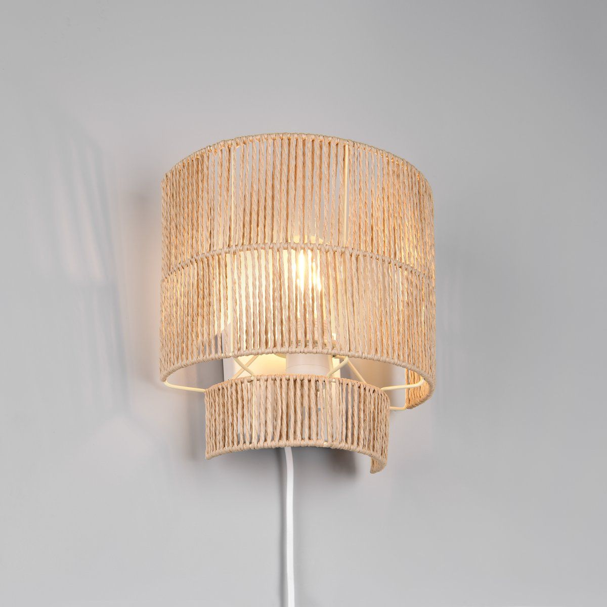 Lampade: Wandleuchte, Papiergarn, 25 cm Höhe – Nuovo (secondo la descrizione) da Kreuzlingen venduto da Smart-Light