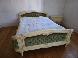 antikes Schlafzimmer Set Bett Kommode Italien Barock