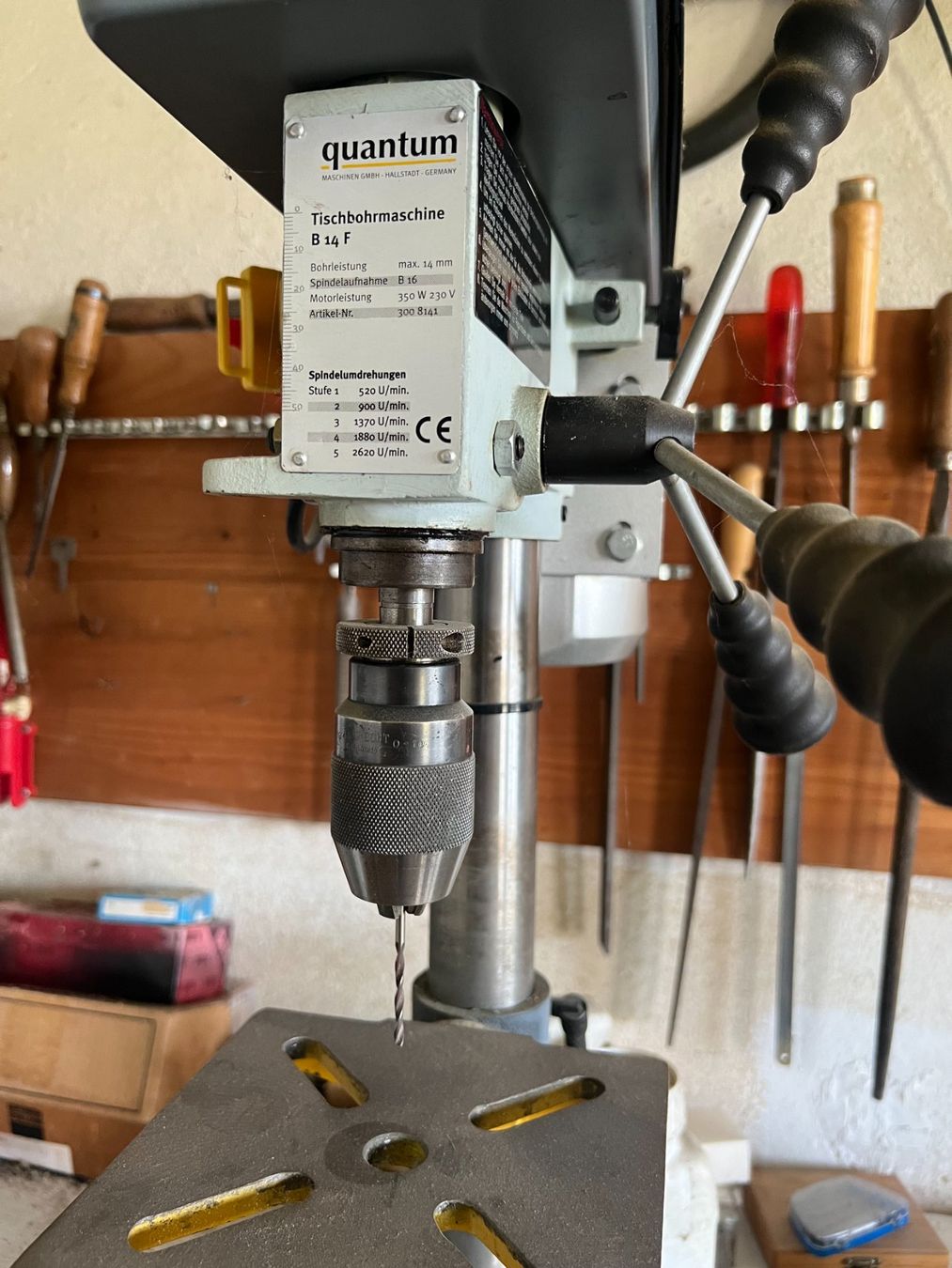 Trapani: Quantum Tischbohrmaschine B 14 f – Usato da Zürich venduto da LionCo 2