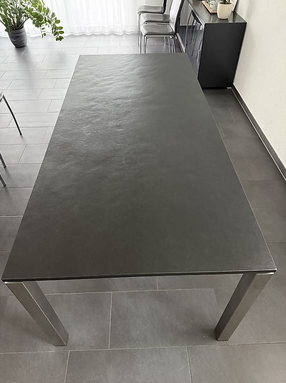 Piatti di portata: Schiefer Tischplatte 200x90x2 cm – Usato da Fislisbach venduto da Autale