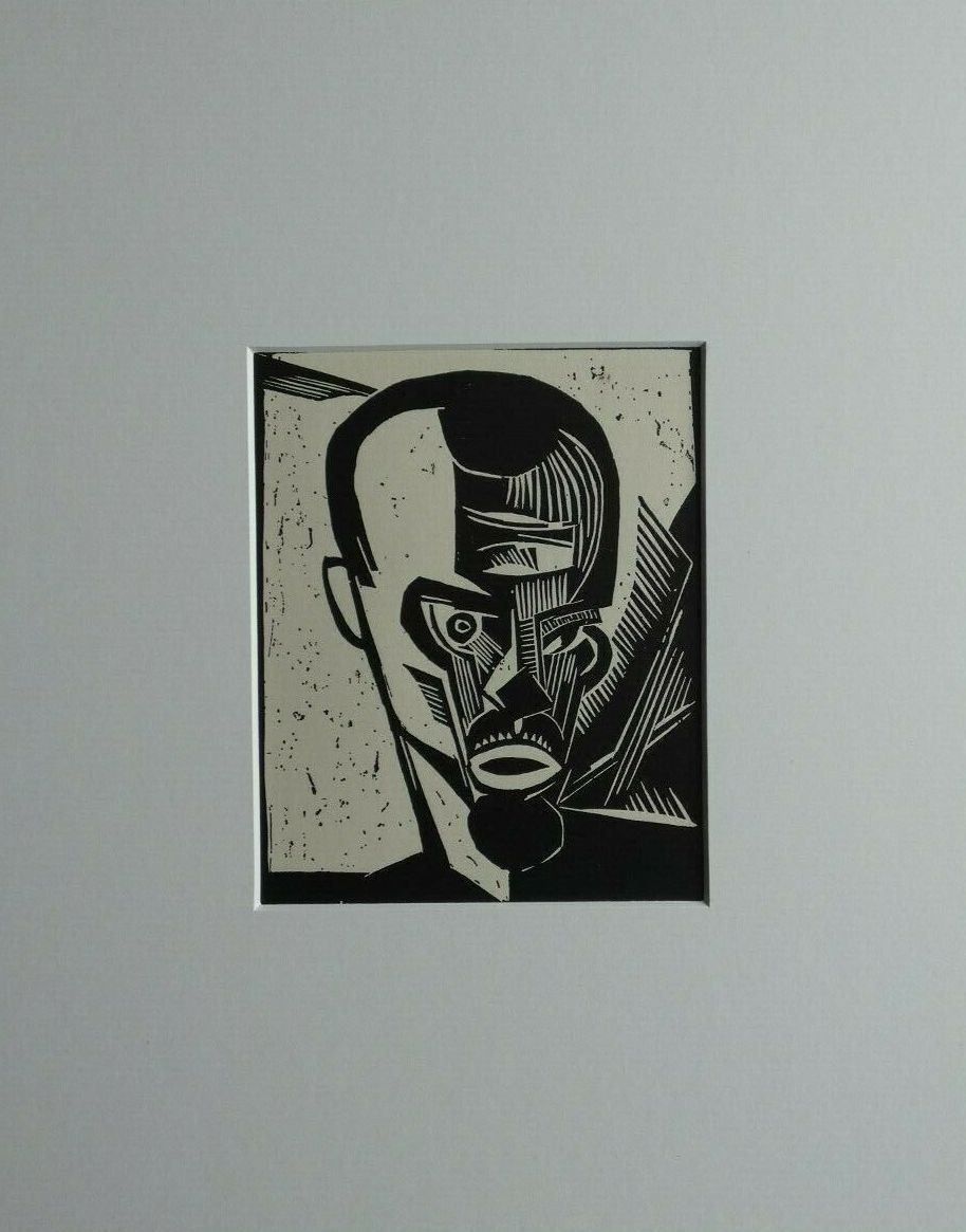 Xilografie: Karl Schmidt-Rottluff    "Selbstbildnis" – Usato da Nennigkofen venduto da juhit 1