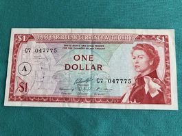 Aussergewöhnlicher 1$ East Caribbean Banknote Dollar, TOP!!