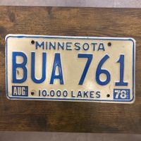 🇺🇸 1978 Vintage U.S. Autoschild - Minnesota BUA 761