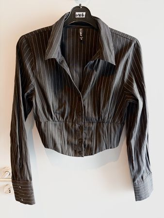 Chemise courte rayée femme, taille M