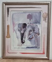 Rolf Knie - 2 Elefanten (Kunstdruck)