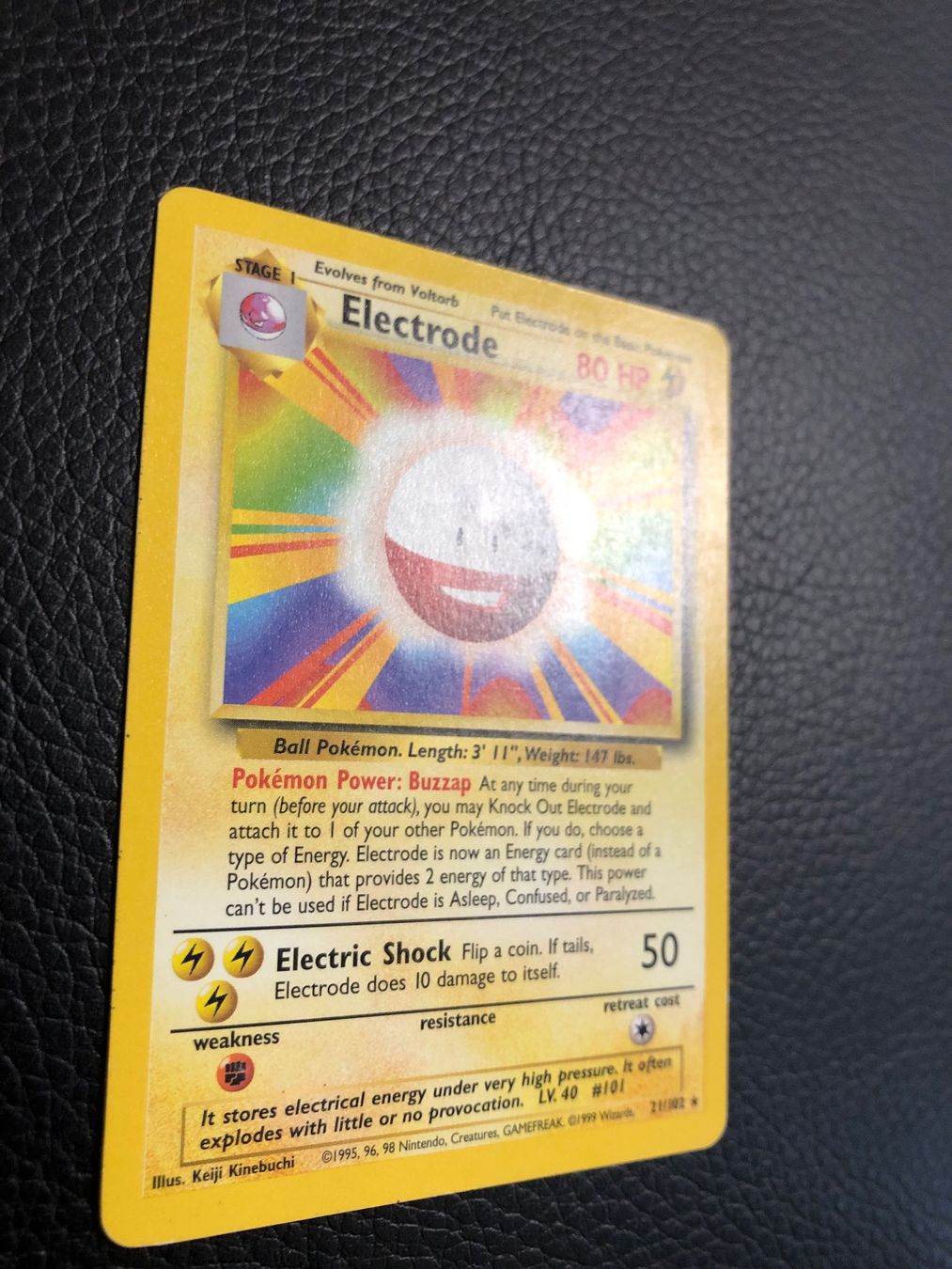 Pokémon Sammelbilder & Trading cards: 1999 Base Set Electrode rare 21/102 Ab 1 – Gebraucht aus Paradiso von Pkmn10 2