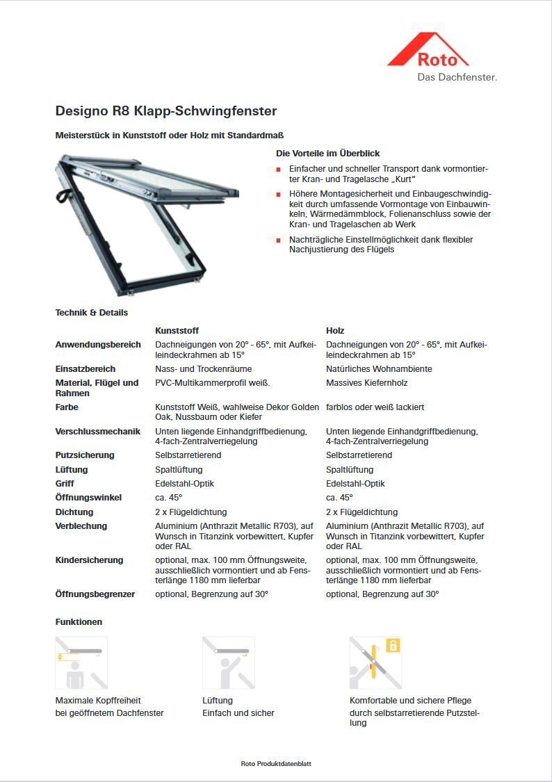 Fenster: Dachfenster Roto 74/140cm – Neu und originalverpackt aus Wagerswil von dominik_p
