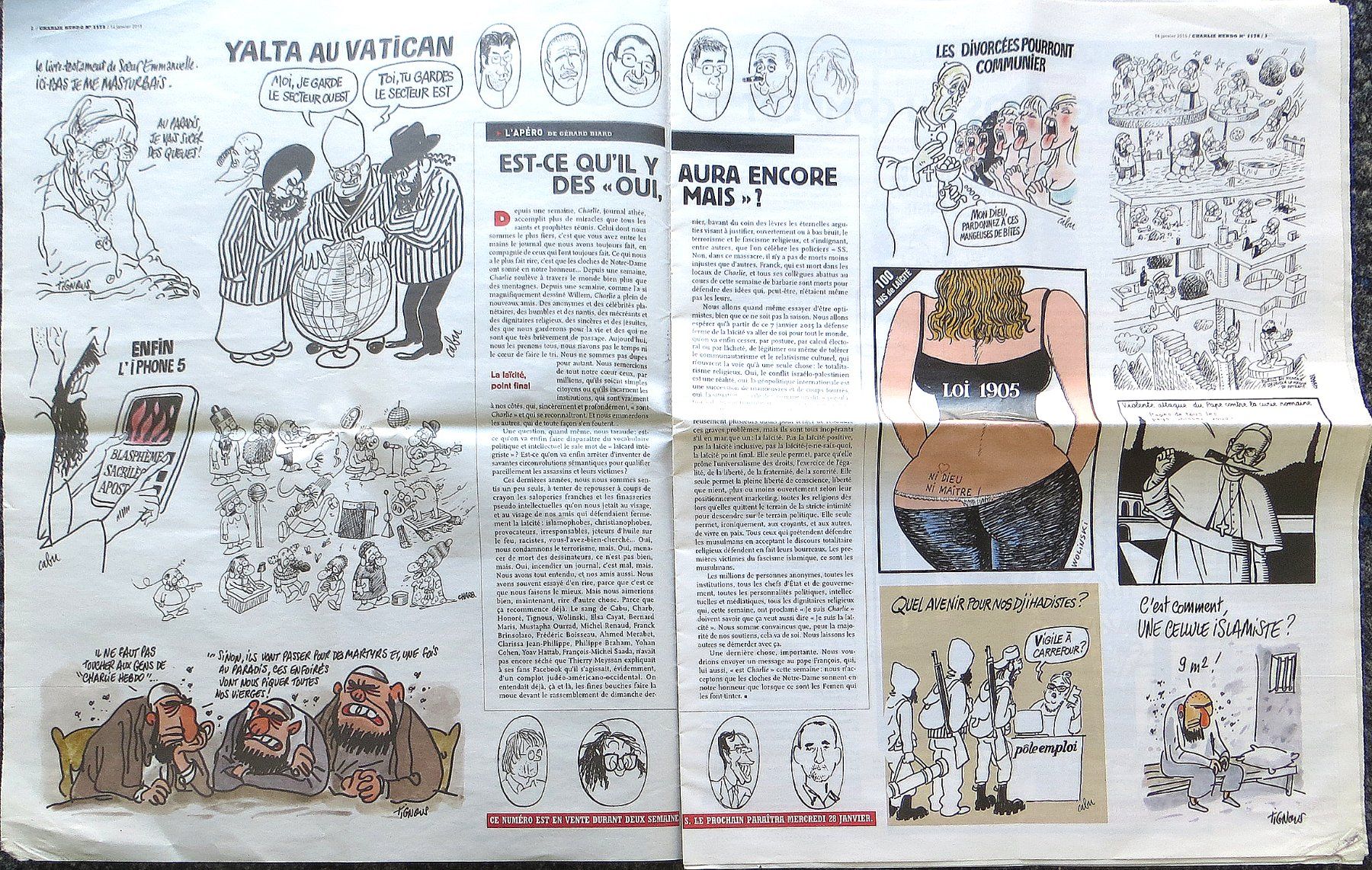 Revues & Magazines: CHARLIE HEBDO -- journal irrespondable -- Satirezeitschrift – D'occasion à Bern par Ultimaa 1