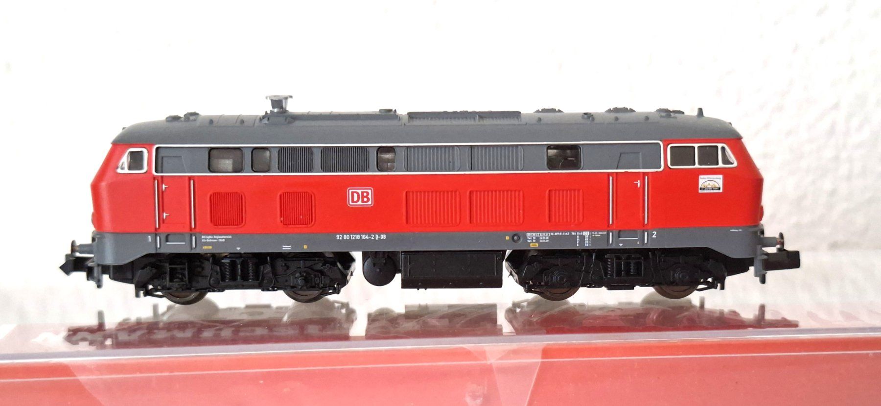 Fleischmann Modellini di ferrovie: Fleischmann DB DIESELLOK  92 80 1218 164-2 D-DB – Usato da Biberist venduto da Ntrains 3