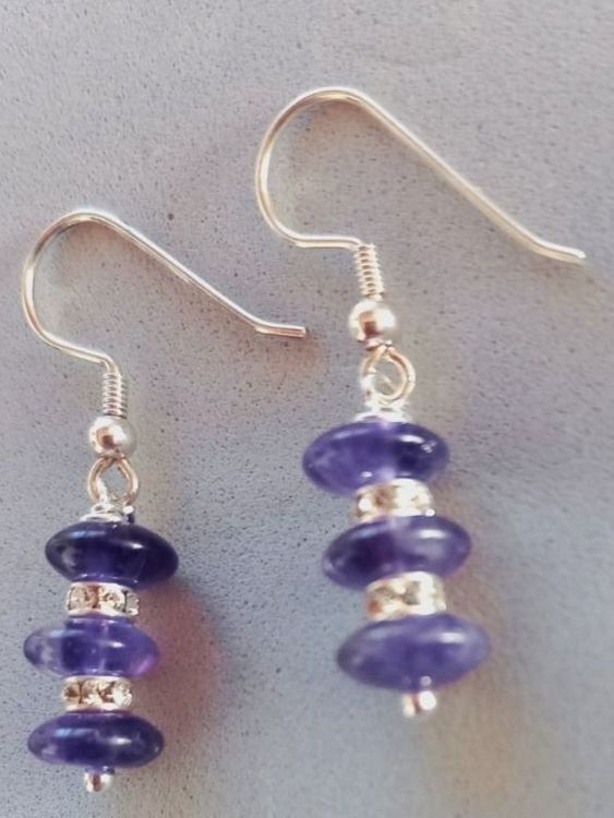 Orecchini pendenti & Orecchini a lobo: Amethyst Ohrhänger mit Swarovski Ringen, Silber925 – Nuovo e nell'imballaggio originale da Winistorf venduto da acreativ2