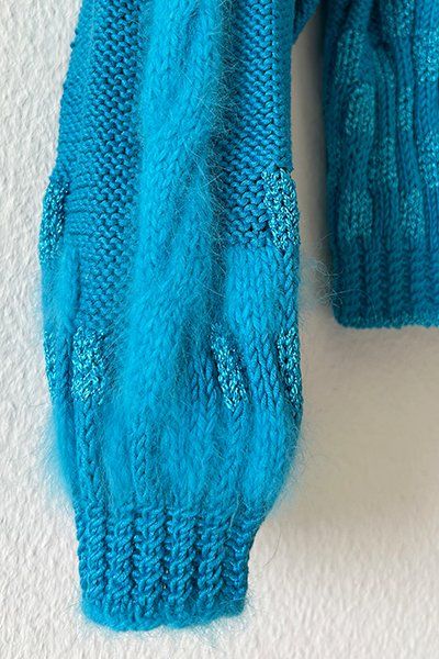 Pullover & Sweatshirts: PETROL | Handgestrickter Pullover S | Strickpulli Zopfmuster – Gebraucht aus Engelburg von Rmueller 3