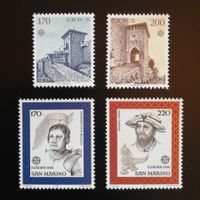 San Marino Briefmarken 2 Serien Europa 1978 und 1980 **