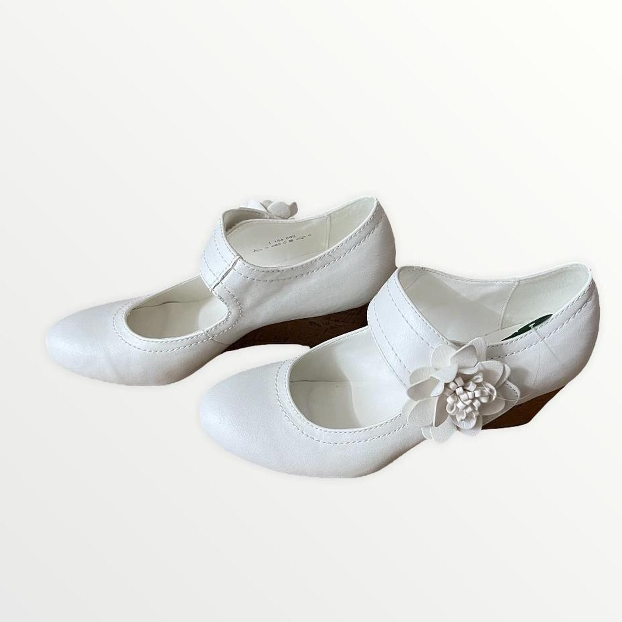 Scarpe da donna: Weisse Keilabsatz Schuhe – Nuovo (secondo la descrizione) da Basel venduto da 1moonstar 3