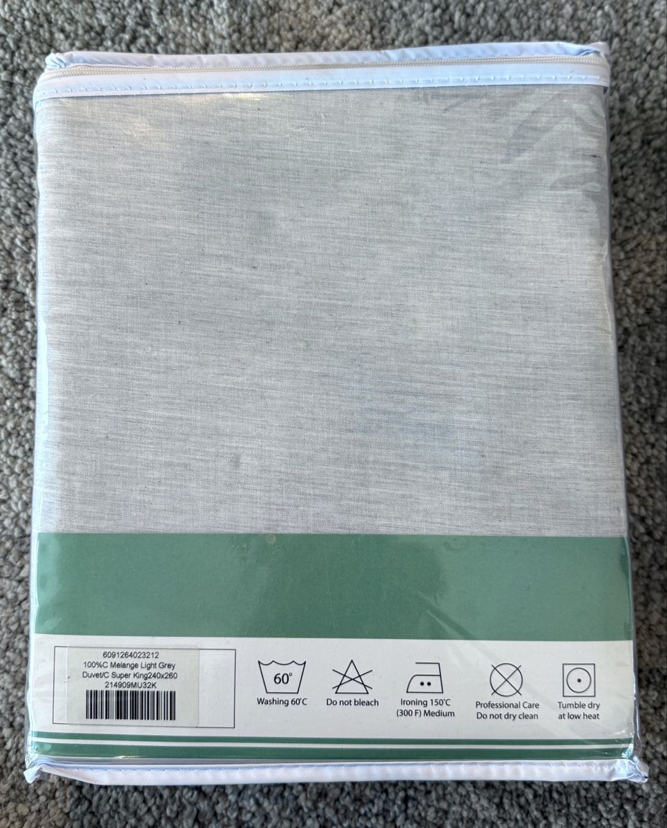 Biancheria da letto: Housse de couette 240x260 percale de coton neuve – Nuovo e nell'imballaggio originale da Trelex venduto da AnnabelleLelie 1