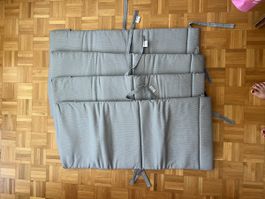 Stuhlauflagen grau/weiss 4er Set, Top-Zustand