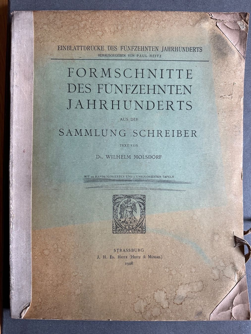 Libri: Wilhelm Molsdorf: Formschnitte des 15. Jahrhunderts – Usato da Zürich venduto da allp