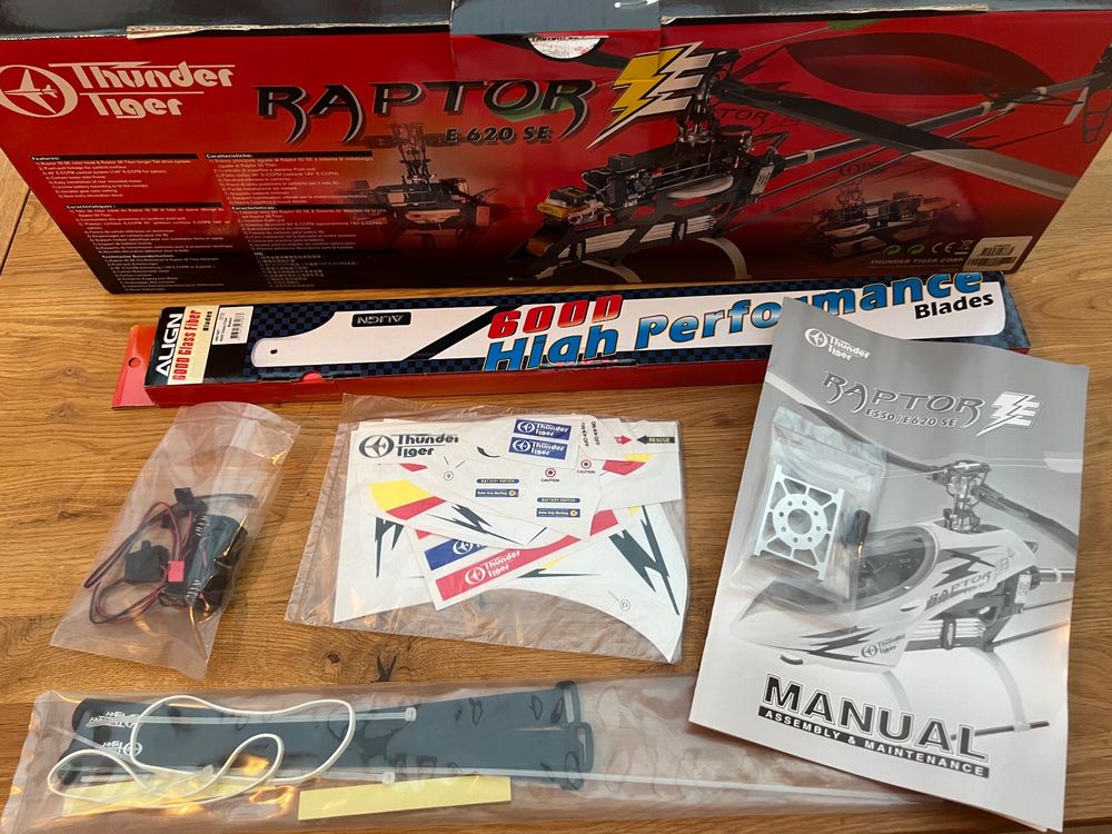 Thunder Tiger Raptor E620 SE Helikopter ungeflogen (Neu (gemäss ...
