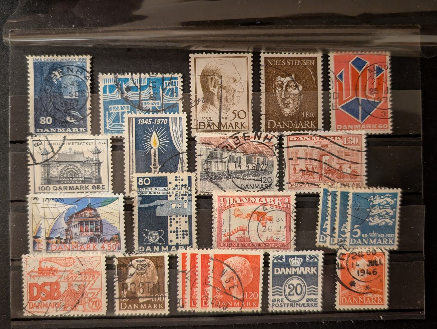 Tutti i francobolli: Briefmarken Dänemark gestempelt, 4 Steckkarten – Usato da Steinmaur venduto da compura49 3