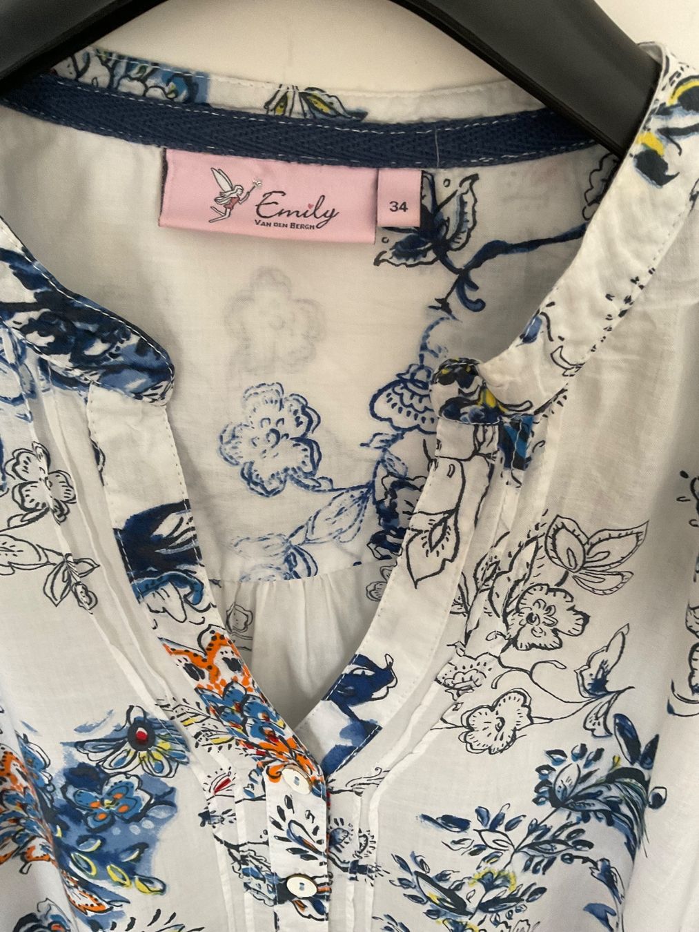 Emily van den Bergh Camicette: Emily van den Bergh Bluse Gr 34 feine Baumwolle – Usato da Urdorf venduto da alda02 2