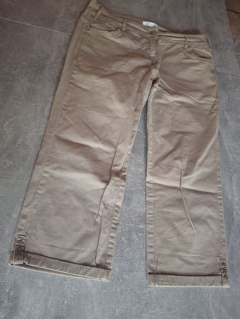 Pantalon beige 98% coton taille 38 marque Promod 