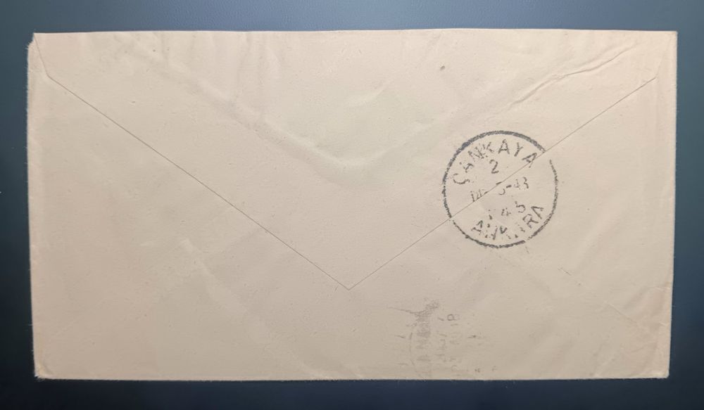 Brief Basel Ankara ( Türkei ) mit Sonderstempel 1948 (Gebraucht) in