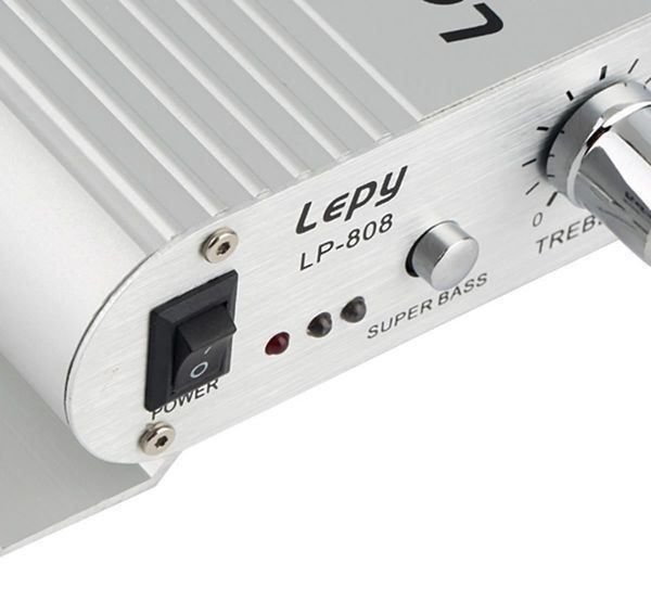 Fasizi LP-808 Mini Verstärker 12V - Kompakter HiFi-Verstärker Für Auto & Zuhause