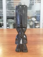 Mexiko Maya Figur Obsidian Skulpture Azteken Mexico 16x5x3cm