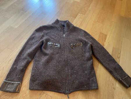 Pullover Luisa Cerano Woll-Kaschmirjacke braun Grösse S