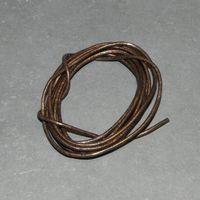 Lederband metallic bronzebraun 1mm