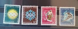 1409) W25w-28w, Olympia ST. MORITZ 1948 postfrisch